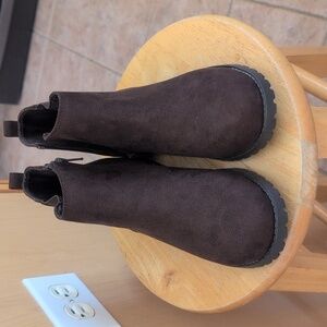 Brown Suede Ankle Boots (New)